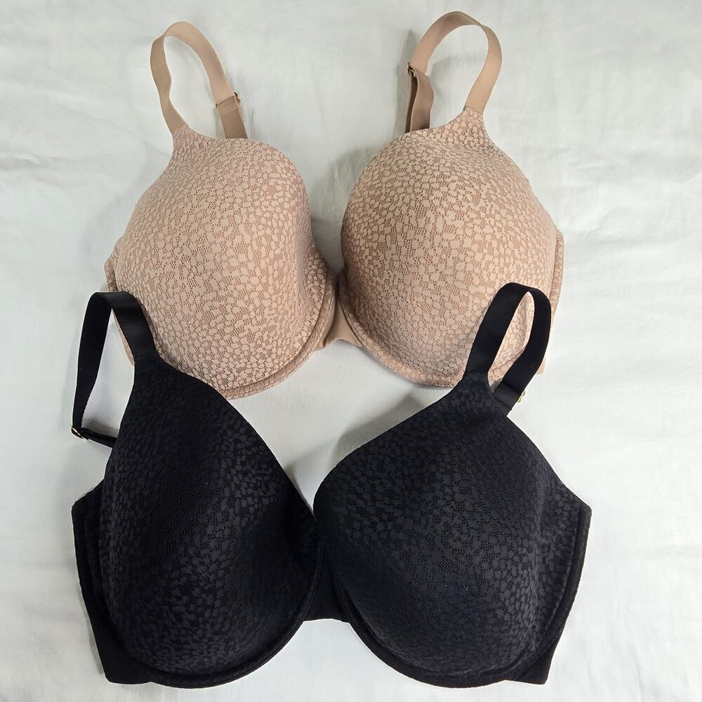 Natori Lot/2 Bras 34H Comfort Evolution Memory Foam Convertible Underwire 731337